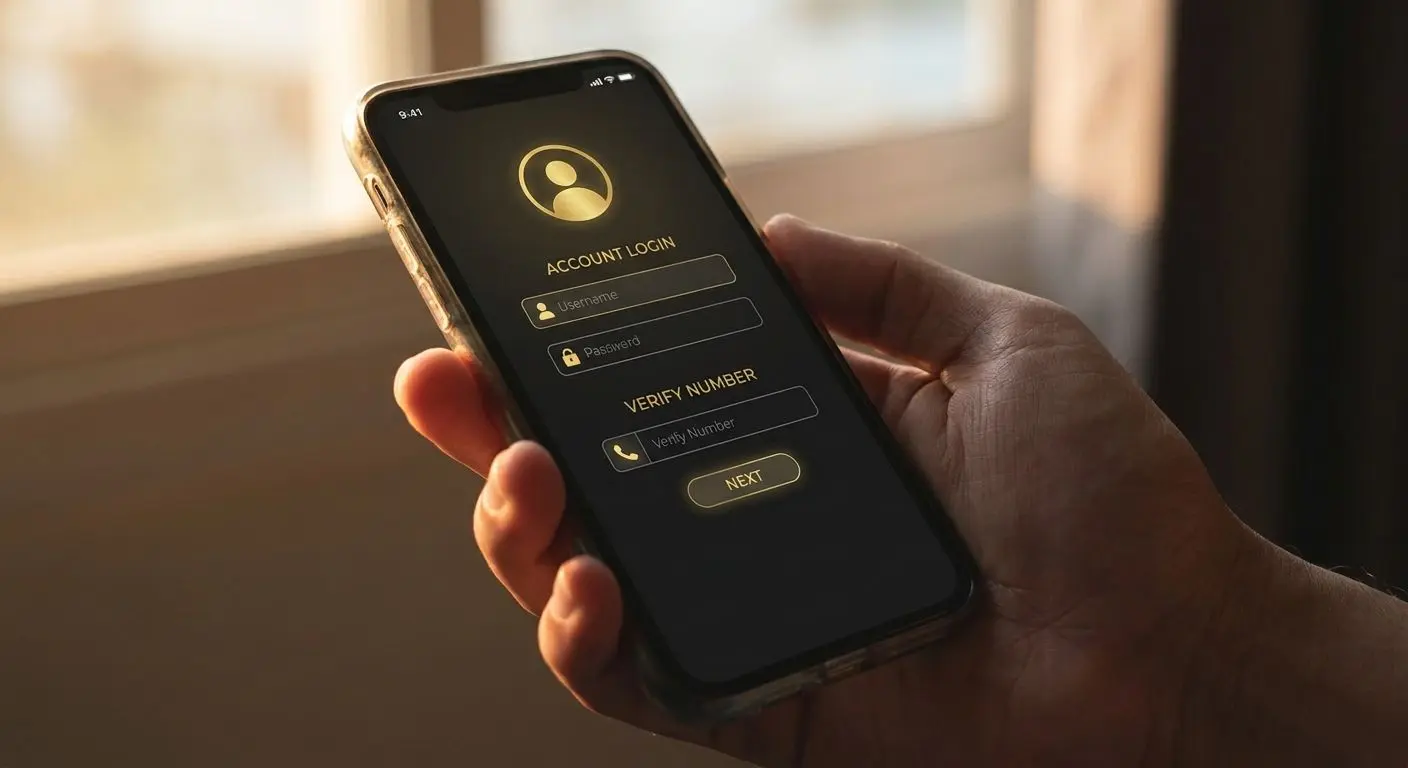Registro y acceso en la app Wplay Pantalla de registro e inicio de sesión en la app Wplay