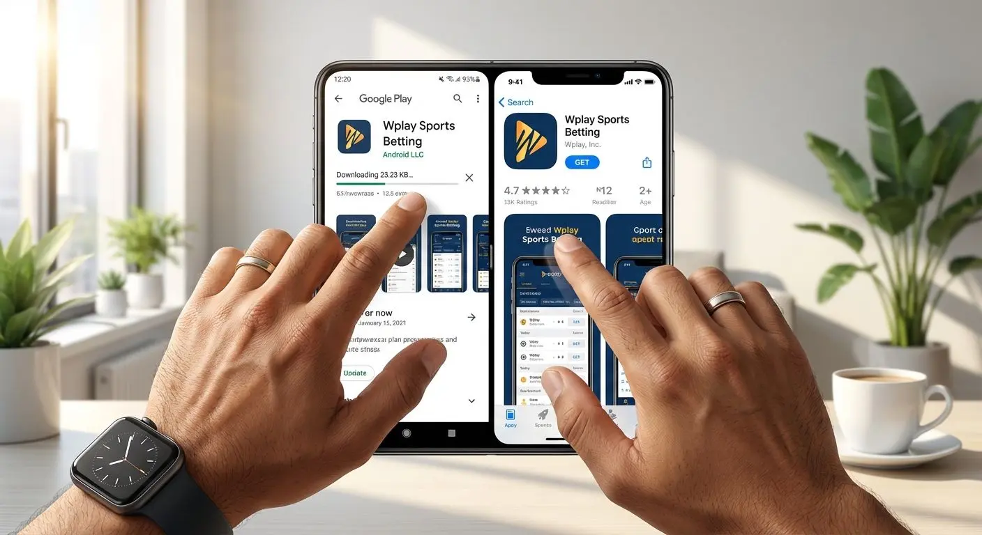 Proceso de descarga de la aplicaci&oacute;n Wplay paso a paso en smartphones Android e iOS