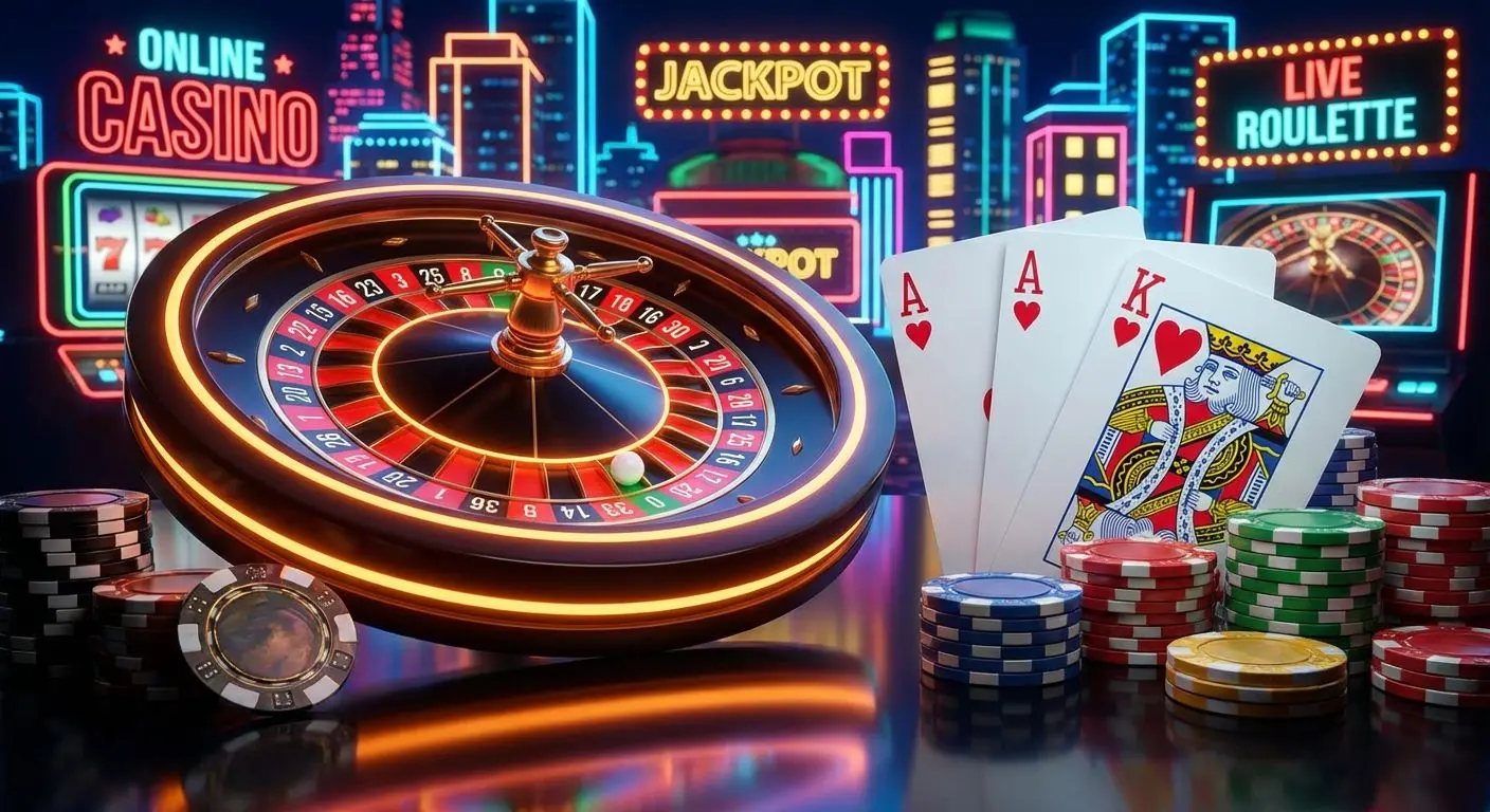 Mesa de ruleta y cartas en la plataforma de casino en línea de Wplay Colombia