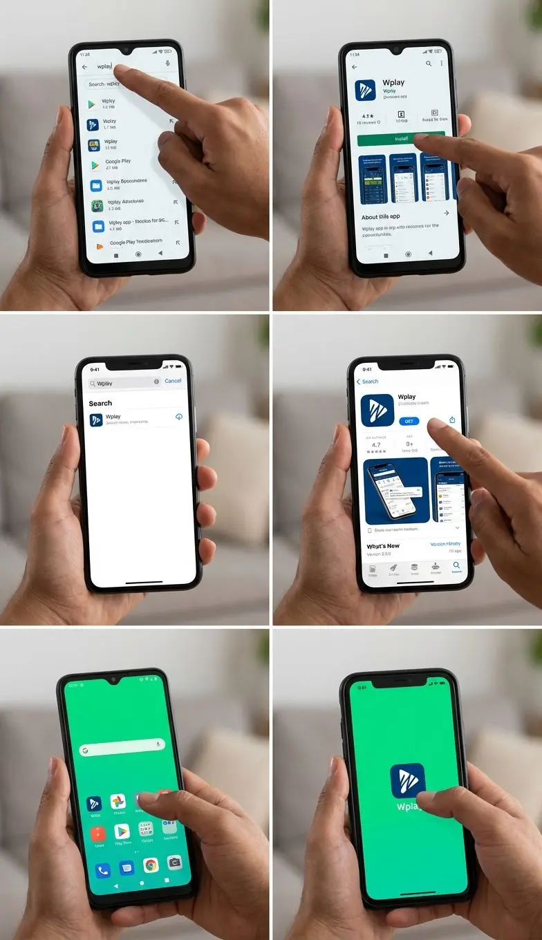 Pasos para instalar la app Wplay en móviles Android e iOS