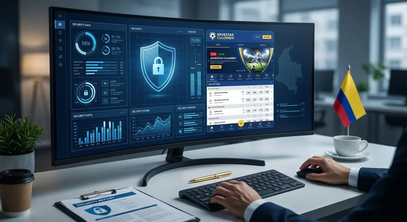 Ilustración de protección de datos en plataforma de apuestas Wplay Colombia